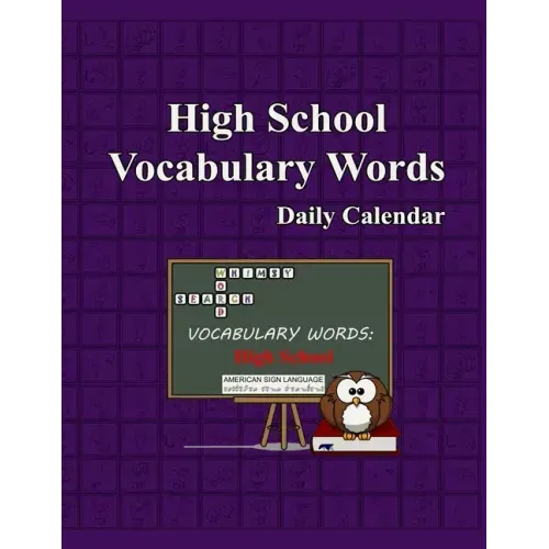 Whimsy Word Search, High School Vocabulary Words - Daily Calendar - in ASL