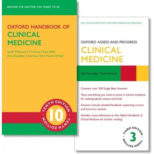 Oxford Handbook of Clinical Medicine 10th Edition and Oxford Assess and Progress Clinical Medicine 3rd Edition Set