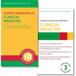 Oxford Handbook of Clinical Medicine 10th Edition and Oxford Assess and Progress Clinical Medicine 3rd Edition Set - Paperback