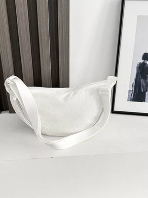 Solid Color Lightweight Crossbody Bag