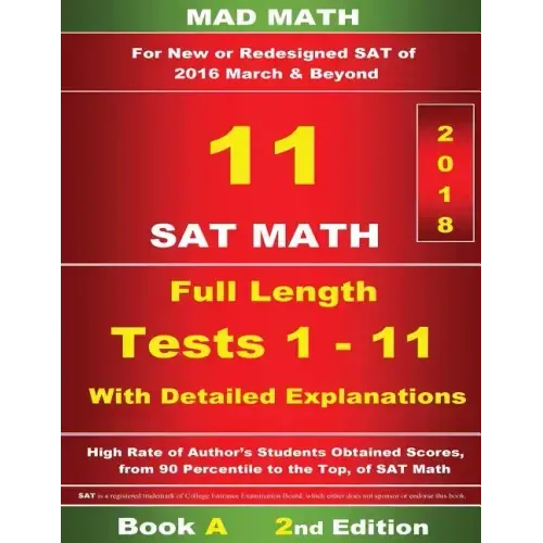 Book A Redesigned SAT Math Tests 1-11 - Paperback