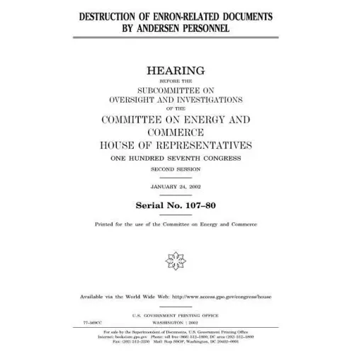 Destruction of Enron-related documents by Andersen personnel