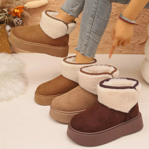 Round Toe Platform Boots