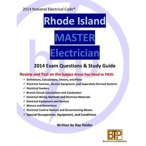 Rhode Island 2014 Master Electrician Study Guide - Paperback