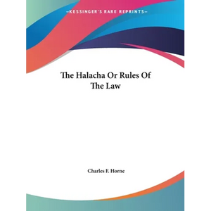The Halacha Or Rules Of The Law - Paperback