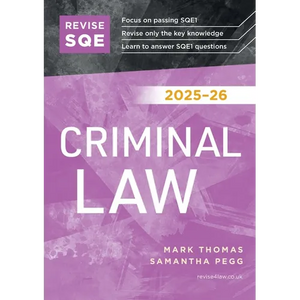 Revise SQE Criminal Law 2025-26 - Paperback