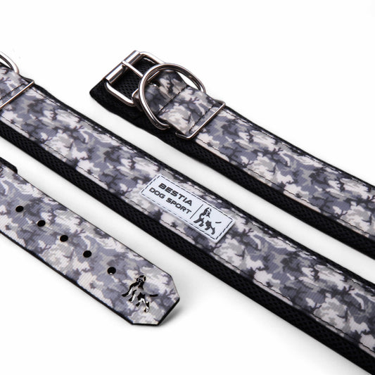 BESTIA DOG SPORT COLLAR GREY CAMO Bestia Dog Sport