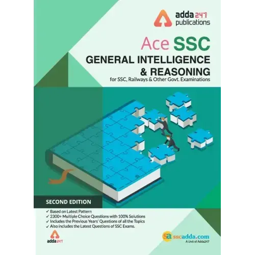 SSC Reasoning Book for SSC CGL, CHSL, CPO and Other Govt. Exams (English Printed Edition)