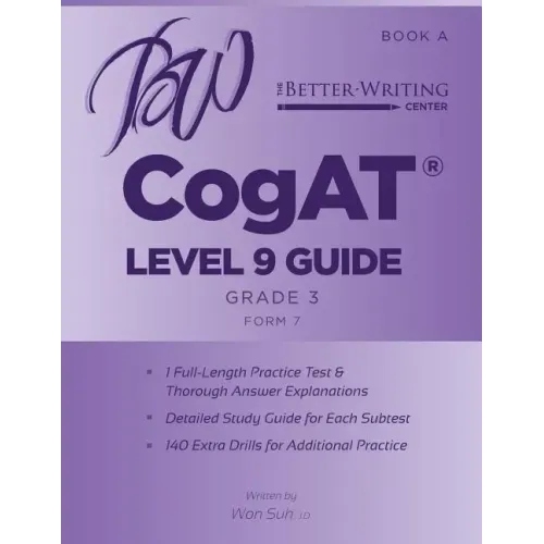 CogAT Level 9 (Grade 3) Guide: Book A