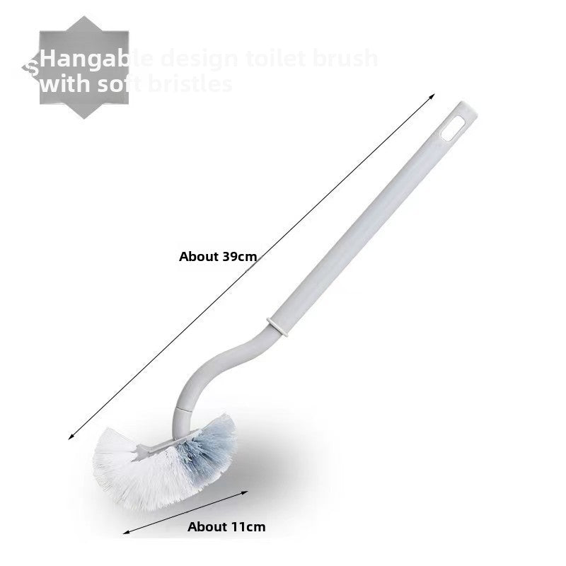 Ergonomic Toilet Cleaning Brush with Soft Bristles