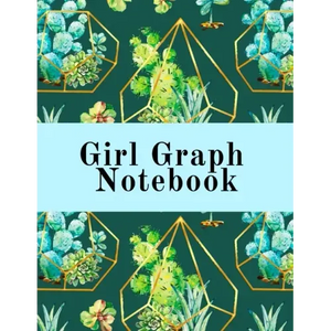 Girl Graph Notebook: Squared Coordinate Paper Composition Notepad - Quadrille Paper Book for Math, Graphs, Algebra, Physics & Science Lesso - Paperback