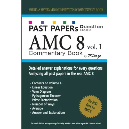 Past Papers Question Bank AMC8 [volume 1]: amc8 math preparation book