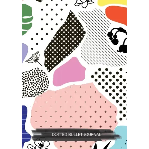 Abstract Multicolor - Dotted Bullet Journal: Medium A5 - 5.83X8.27