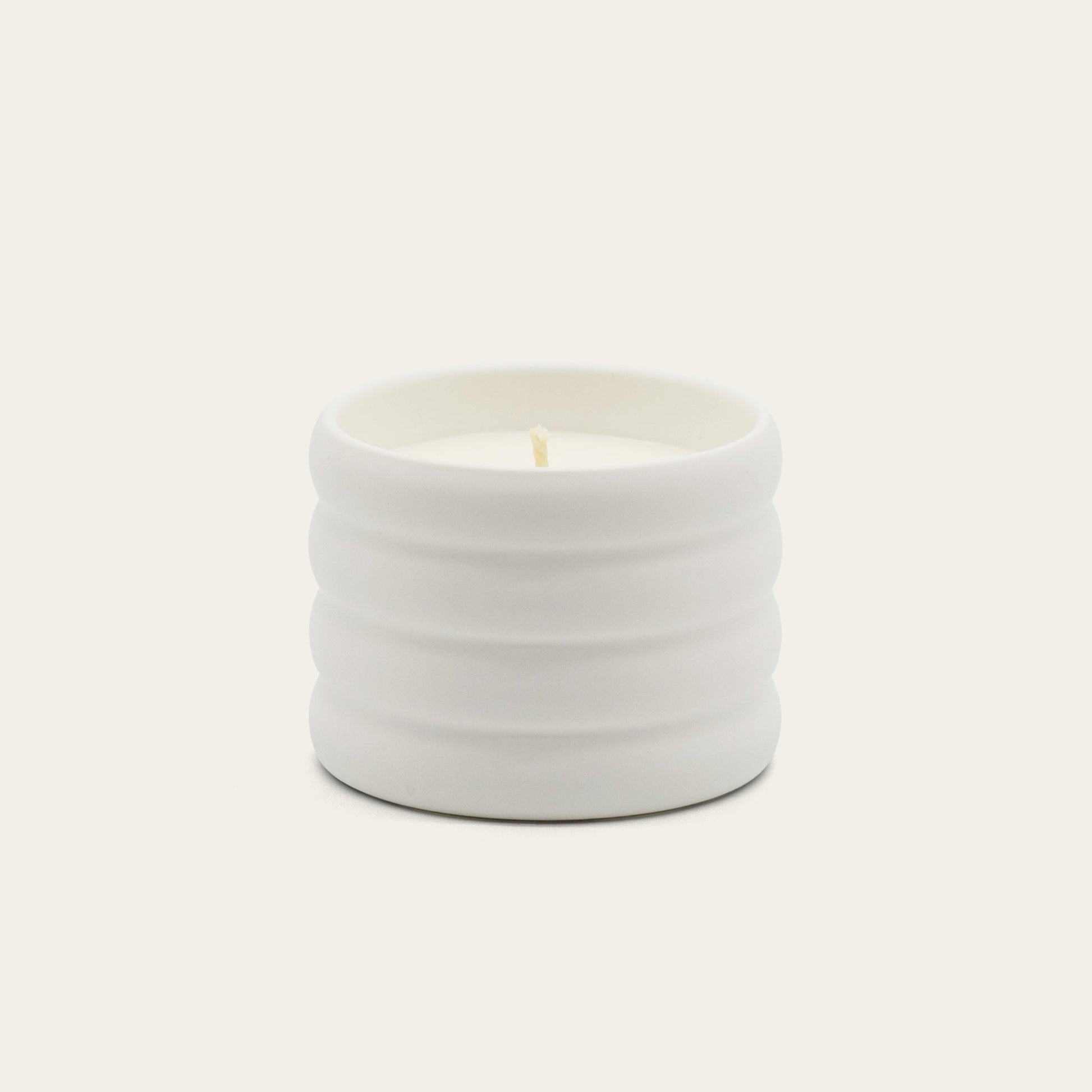 Soy Wax Ceramic Candle & Wick Trimmer Set Italic