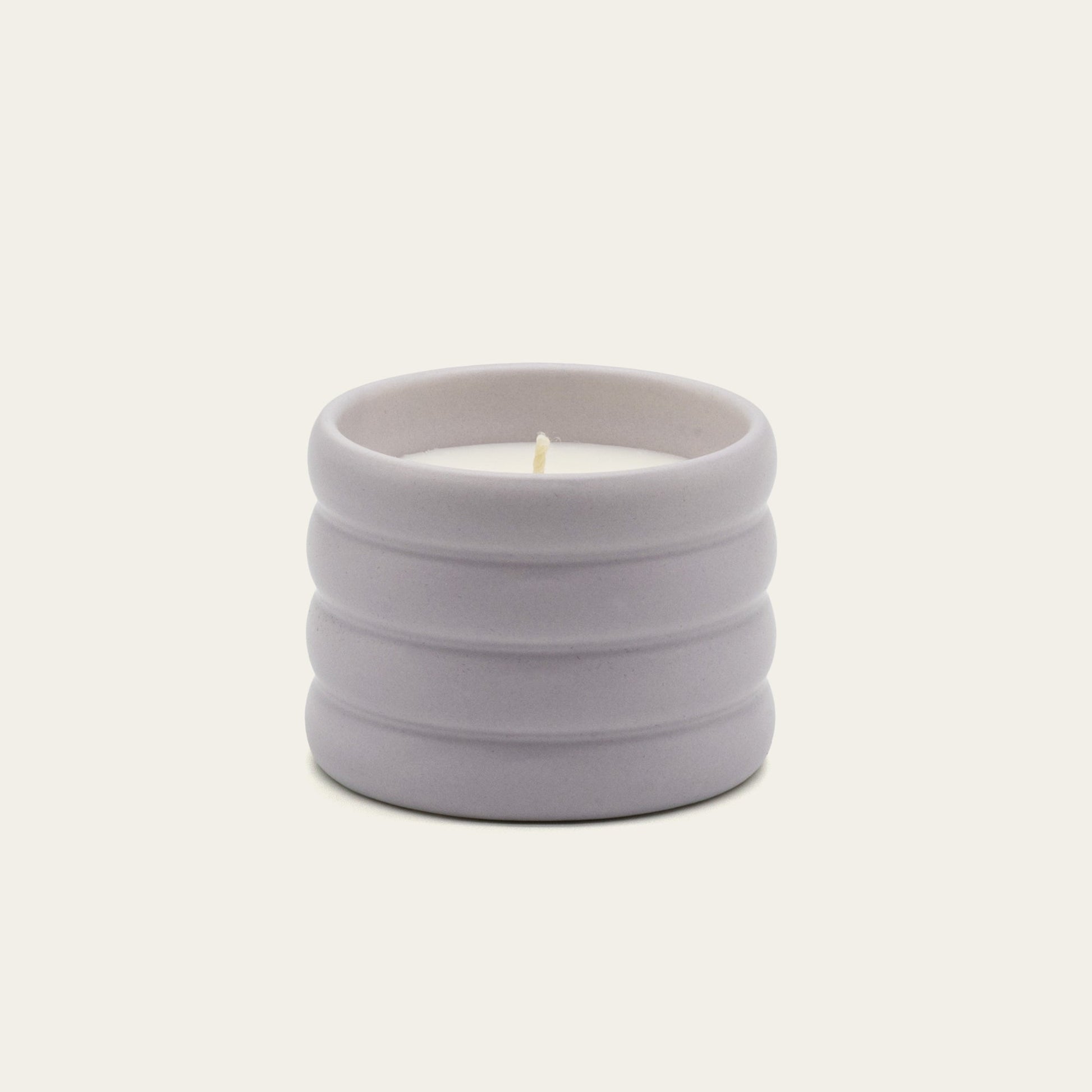 Soy Wax Ceramic Candle & Wick Trimmer Set Italic