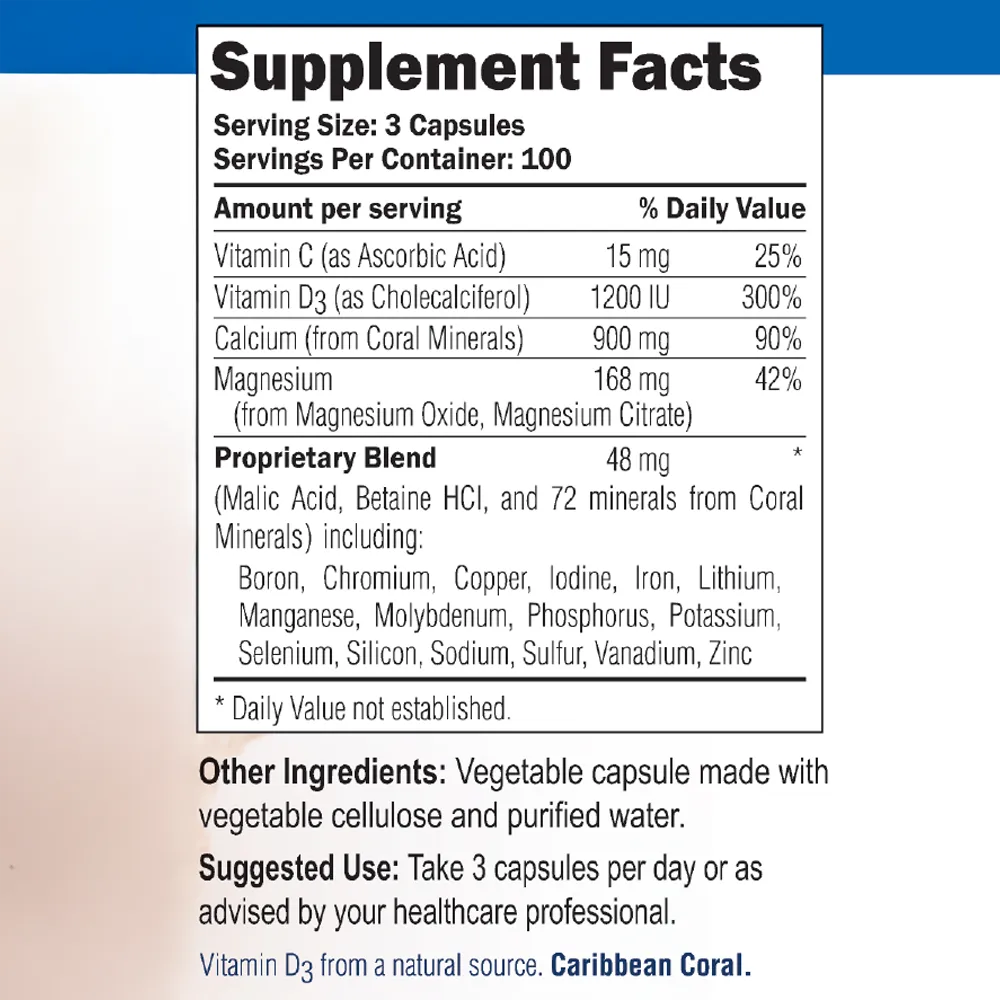 Coral Calcium Supplement with Vitamin D3 & Magnesium – Coral Complex Coral Toothpaste