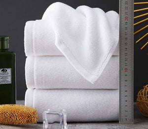 Five-Star Hotel Towel Bath Towel Special White Pure Cotton Thickeneded Cotton Pure White B&B Hotel Large Bath Towel Towel