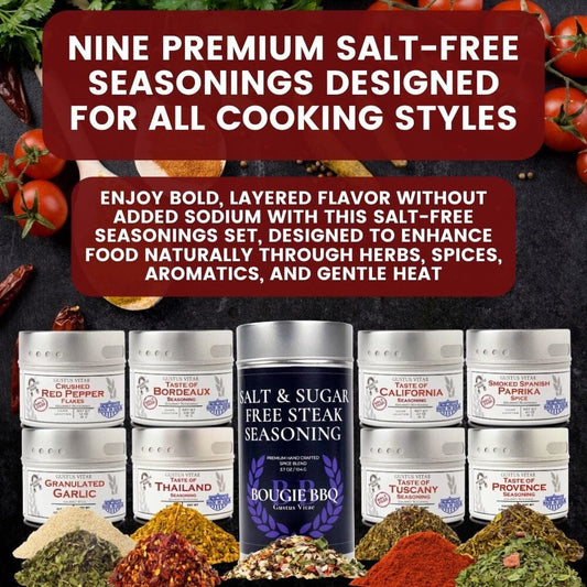 Ultimate Deluxe Salt Free Seasoning Collection | Set of 9 Gustus Vitae