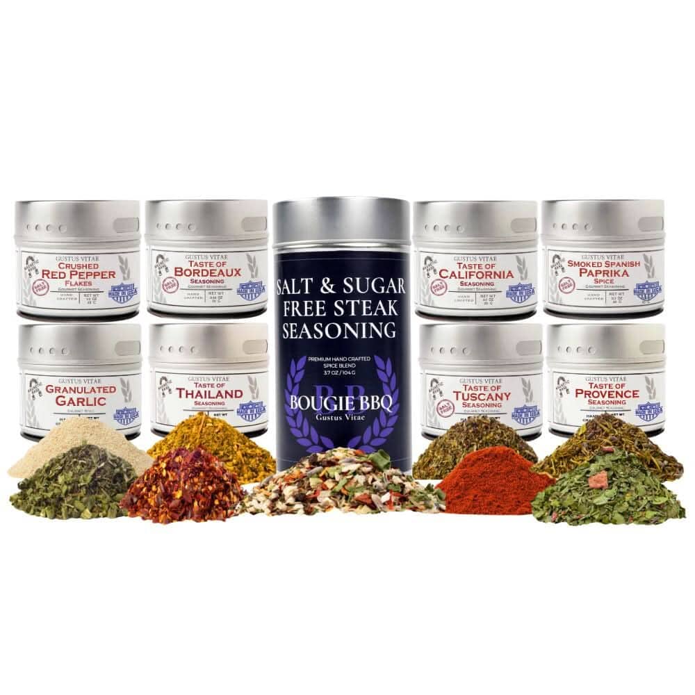 Ultimate Deluxe Salt Free Seasoning Collection | Set of 9 Gustus Vitae