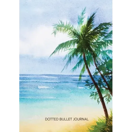 Watercolor Beach - Dotted Bullet Journal: Medium A5 - 5.83X8.27