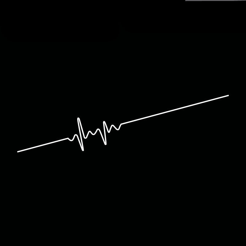 Car Electrocardiogram Car Sticker Creative Personality