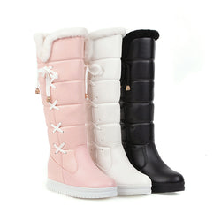 Simple Casual Plus Size Women's Knee-high Snow Boots