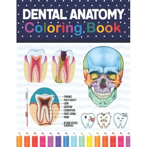 Dental Anatomy Coloring Book: Learn the Basics of Dental Anatomy. Dental Anatomy Coloring Book for Cute Children's, Kids, Boys, Girls, Dental Assistan