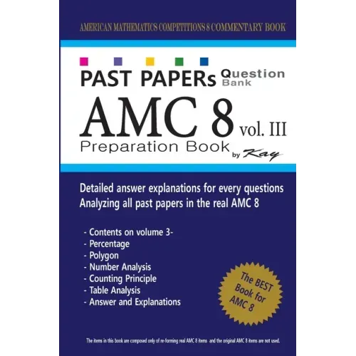 Past Papers Question Bank AMC8 [volume 3]: amc8 math preparation book - Paperback