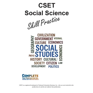 CSET Social Science Skill Practice: Math Practice, Tutorials and Multiple Choice Strategies - Paperback