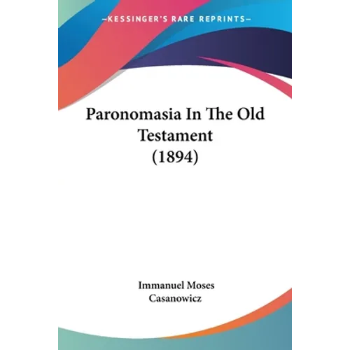 Paronomasia In The Old Testament (1894)