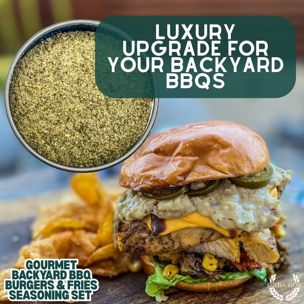 Gourmet Backyard BBQ Burgers & Fries Seasoning Set - Six Pack Gustus Vitae
