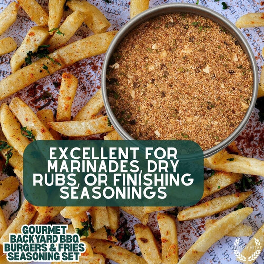 Gourmet Backyard BBQ Burgers & Fries Seasoning Set - Six Pack Gustus Vitae
