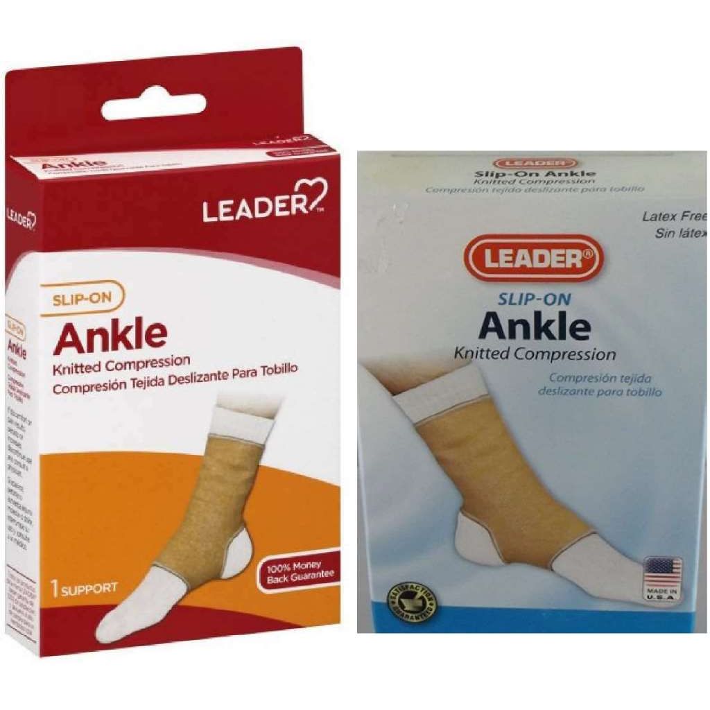 Leader Elastic Slip-On Ankle Support Sleeve (Small/Medium) Pasteur Pharmacy