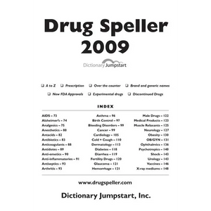 Drug Speller: 2009 - Paperback