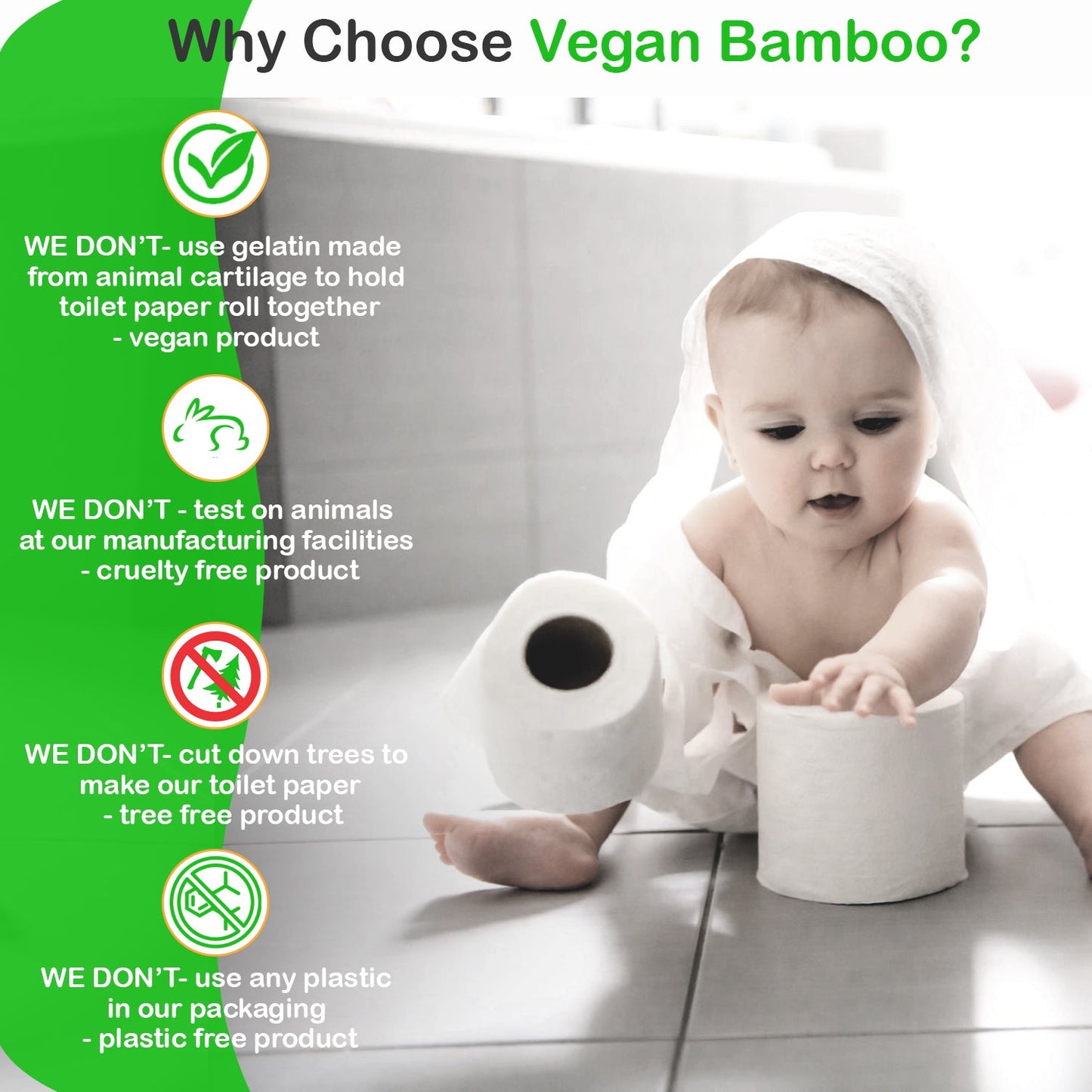 Vegan Bamboo 12 Ct WHOLEROLL