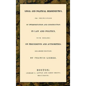 Legal and Political Hermeneutics - Hardcover