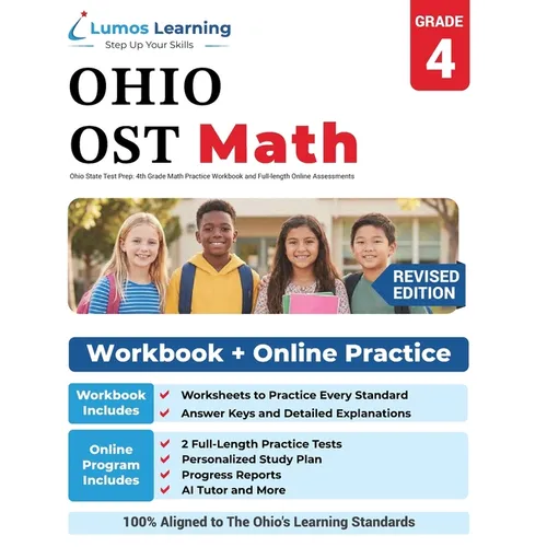 Ohio State Test Prep: 4th Grade Math Practice Workbook and Full-length Online Assessments: OST Study Guide