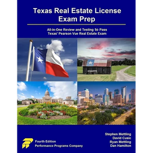 Texas Real Estate License Exam Prep: All-in-One Review and Testing to Pass Texas' Pearson Vue Real Estate Exam - Paperback