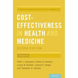 Cost-Effectiveness in Health and Medicine - Hardcover