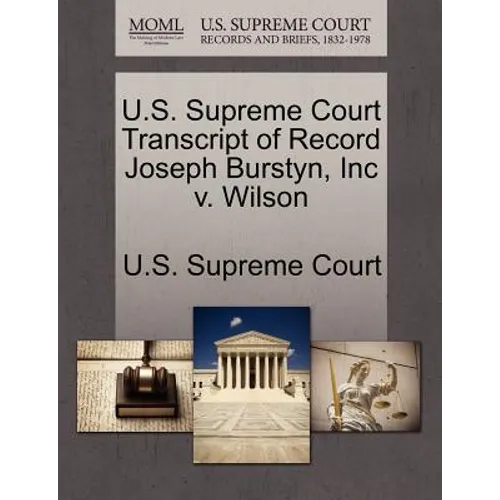 U.S. Supreme Court Transcript of Record Joseph Burstyn, Inc V. Wilson