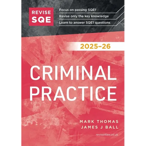 Revise SQE Criminal Practice 2025-26 - Paperback