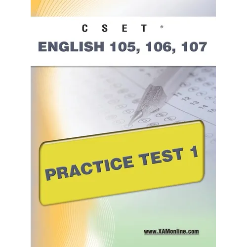 Cset English 105, 106 Practice Test 1