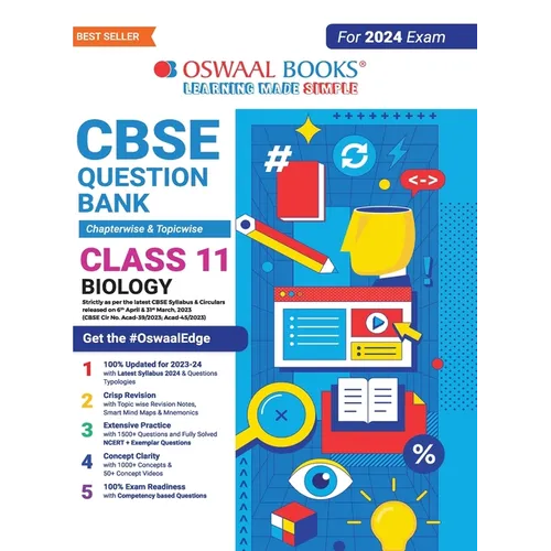 Oswaal CBSE Class 11 Biology Question Bank (2024 Exam)