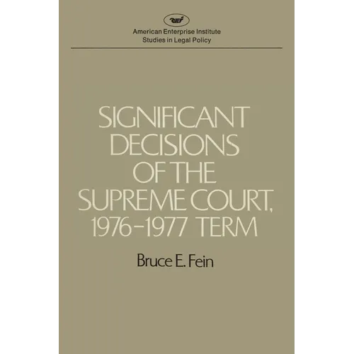 Significant Decisions of the Supreme Court 1976-77