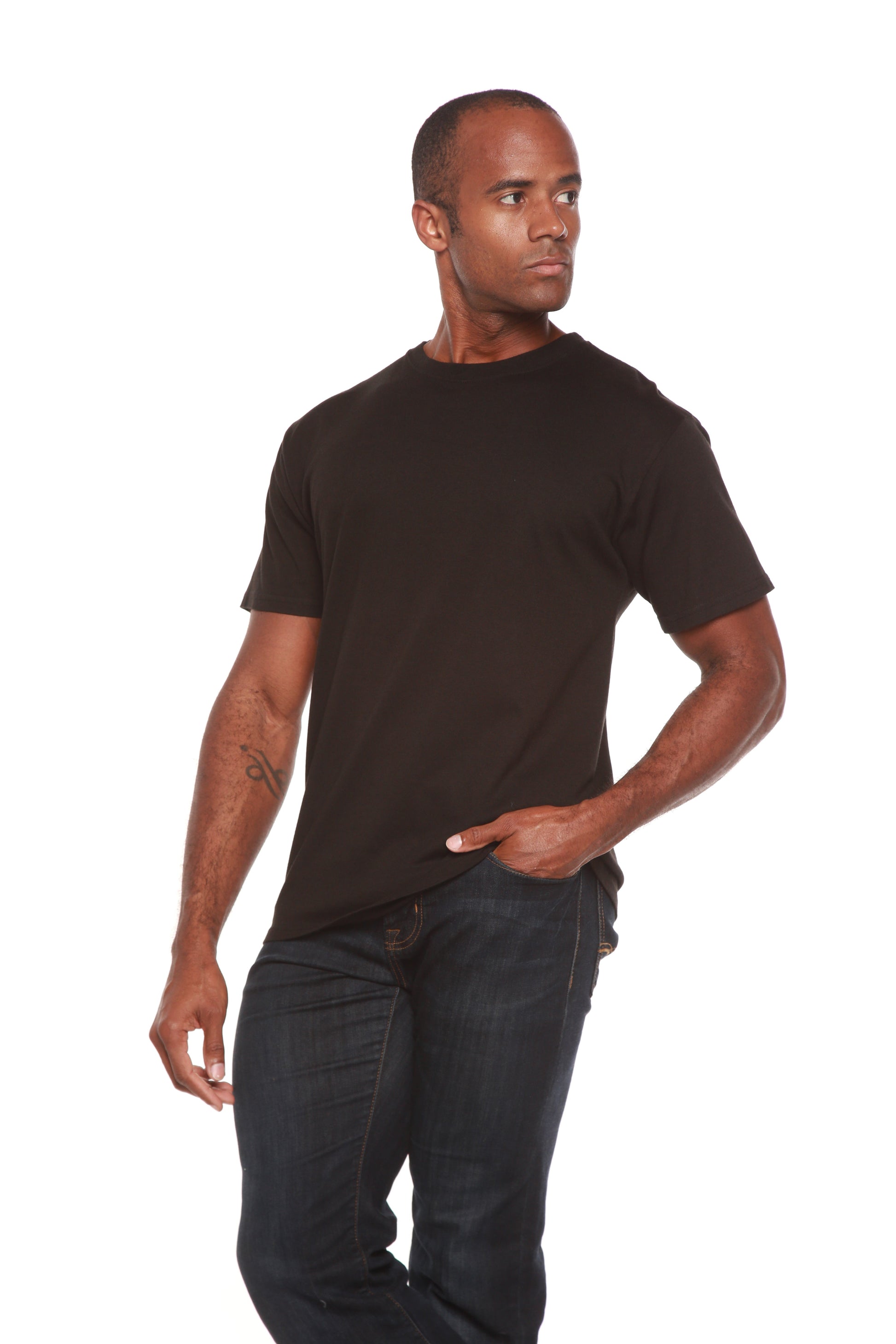 The Original Men's Bamboo Viscose/Organic Cotton Short Sleeve T-Shirt - Classic Cut Spun Bamboo