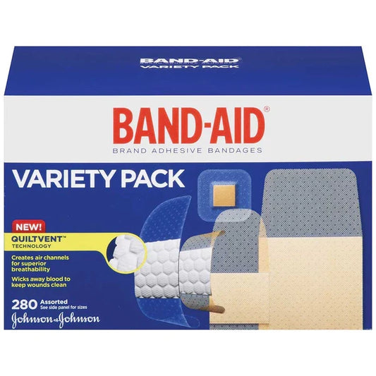 Band-Aid Assorted Adhesive Bandages Variety Pack (280 Count) Pasteur Pharmacy