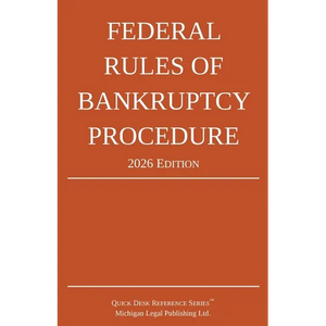 Federal Rules of Bankruptcy Procedure; 2026 Edition: With Statutory Supplement and Index - Paperback