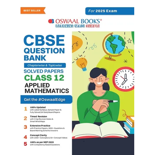 Oswaal CBSE Question Bank Class 12 Applied Mathematics, Chapterwise and Topicwise Solved Papers For Board Exams 2025