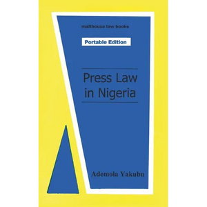 Press Law in Nigeria - Paperback