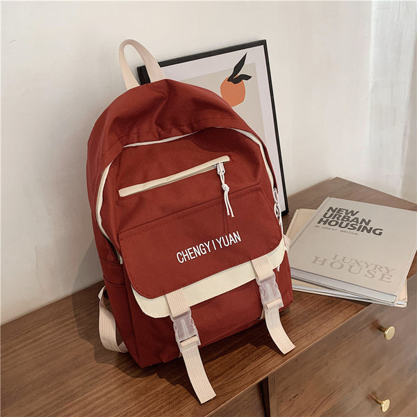 Ins Schoolbag Girls Large Capacity Korean High School Students Backpack Junior High School Students Cute Fashion Japanese Backpack